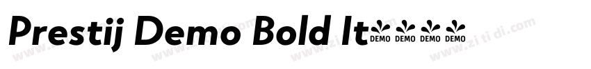 Prestij Demo Bold It字体转换
